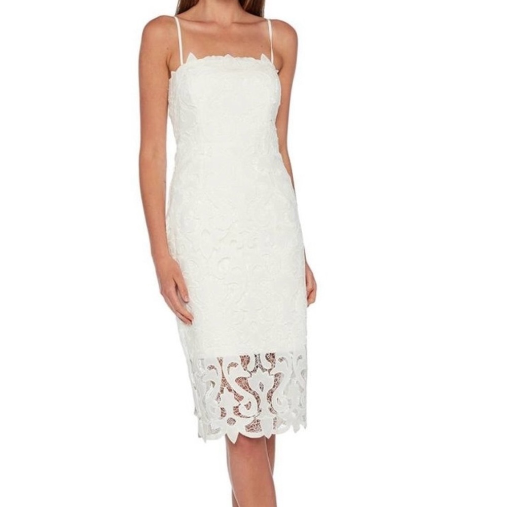 Bardot Lina Lace Dress Ivory Women's Size Small
